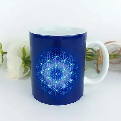 Gifts - Indigo Flower of Life Mug - MANDALASHOP