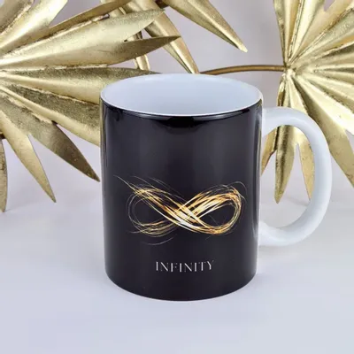 Gifts - Black Infinity Mug - MANDALASHOP