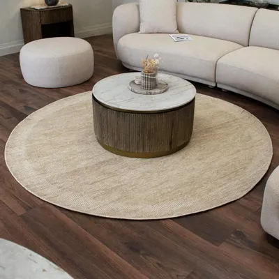 Objets de décoration - Pasco Tapis rond beige 201 - RV  ASTLEY LTD