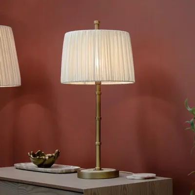 Lampes à poser - Conti Lampe de table ancienne en laiton - RV  ASTLEY LTD