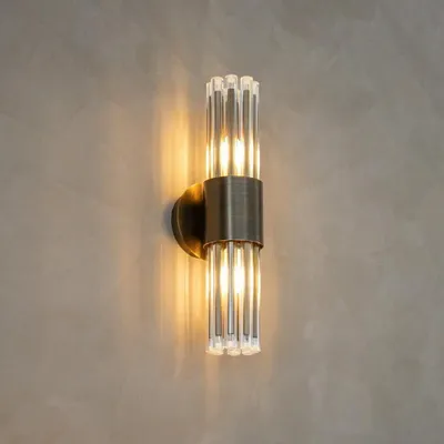 Wall lamps - Colmar IP44 Antique Brass Wall Light - RV  ASTLEY LTD