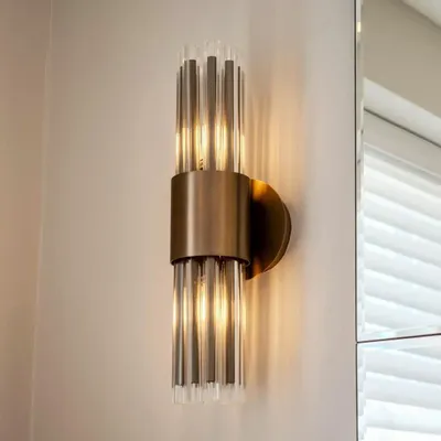 Appliques - Colmar Lumière murale en bronze tamisé brossé - RV  ASTLEY LTD