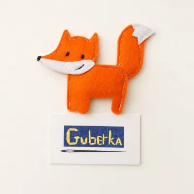 Peluches - Marionnettes à doigts en feutrine faites main – Lot de 5 animaux cousu - GUBERKA