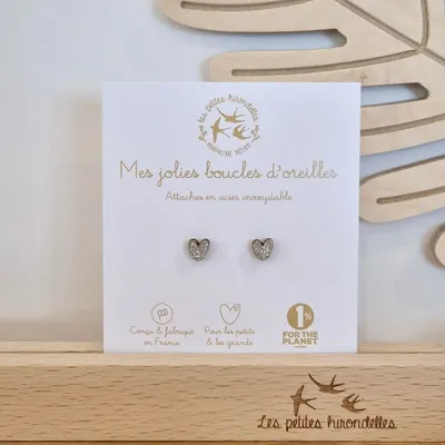 boucles-d-oreilles-en-bois-pailletees-coeurs - LES PETITES HIRONDELLES