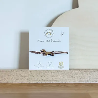 Bracelets - bracelet-en-bois-teckel - LES PETITES HIRONDELLES