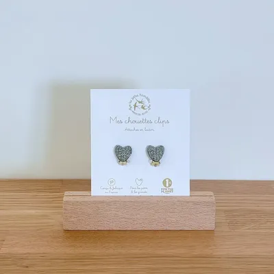 boucles-clips-pailletees-coeurs - LES PETITES HIRONDELLES