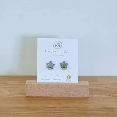 boucles-clips-pailletees-etoiles - LES PETITES HIRONDELLES
