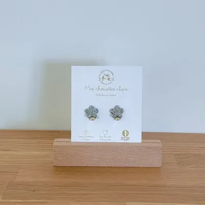 boucles-clips-pailletees-fleurs - LES PETITES HIRONDELLES
