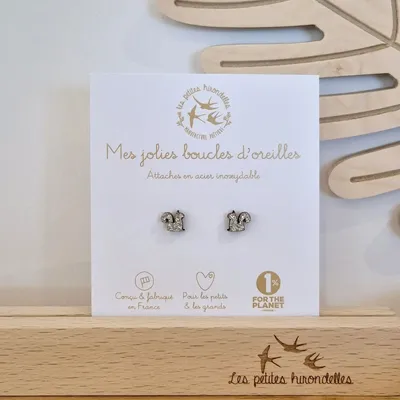 boucles-d-oreilles-en-bois-pailletees-ecureuils - LES PETITES HIRONDELLES