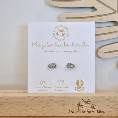 boucles-d-oreilles-en-bois-pailletees-nuages - LES PETITES HIRONDELLES