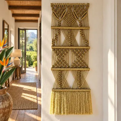 Tapisseries - Suspension Murale Macramé Fondation Doré - NŒULUXE