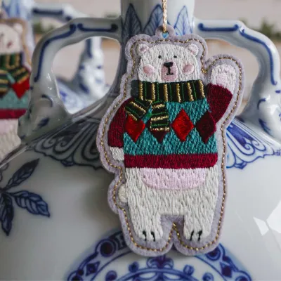 Christmas garlands and baubles - Polar Bear Ornament - BOUGANIA