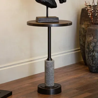 Autres tables  - Erdre Table d’appoint en bronze foncé - RV  ASTLEY LTD