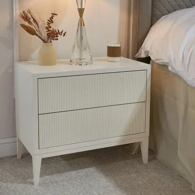 Tables de nuit - Amur Large Chevet Blanc - RV  ASTLEY LTD
