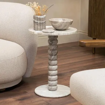 Autres tables  - Hager Table d’appoint beige - RV  ASTLEY LTD