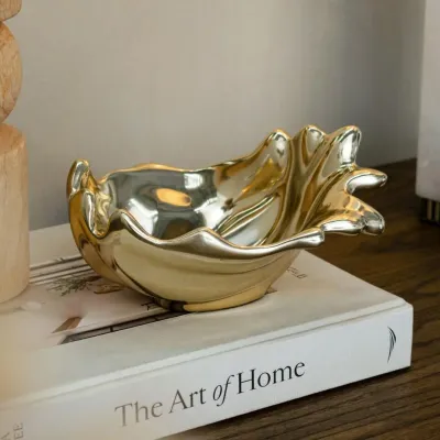 Decorative objects - Jude Small Polished Bowl - RV  ASTLEY LTD