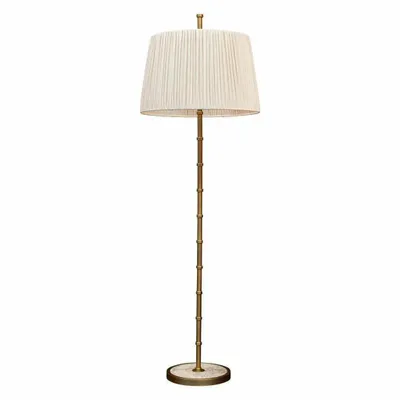 Floor lamps - Conti Antique Brass Floor Lamp - RV  ASTLEY LTD