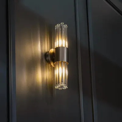 Wall lamps - Colmar Brushed Muted Bronze Wall Light - RV  ASTLEY LTD