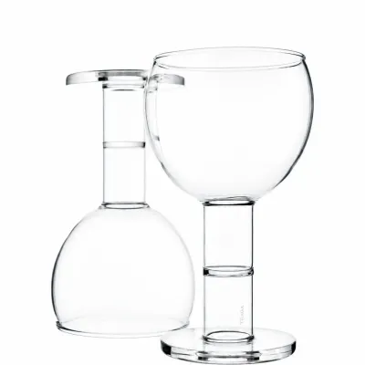 Glass - Wine Candle Glass - Set of 2 - Clear - TRAGA