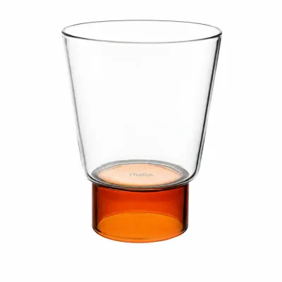 Glass - Podio Cup - Amber - TRAGA