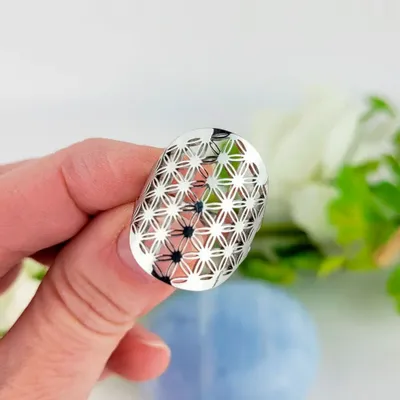 Bijoux - Bague Fleur de Vie ajustable - MANDALASHOP