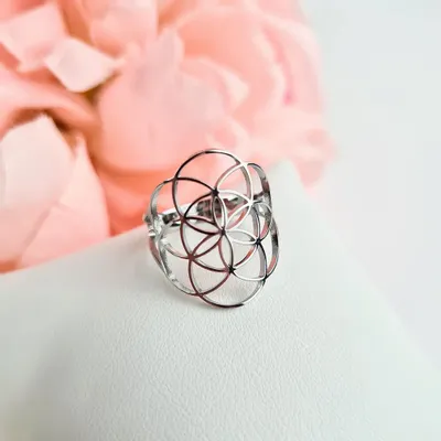 Bijoux - Bague Graine de Vie ajustable - MANDALASHOP