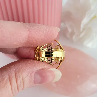 Jewelry - Adjustable Metatron ring - MANDALASHOP