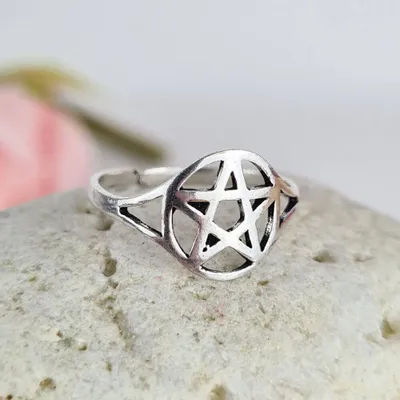 Jewelry - Adjustable Pentagram Ring - MANDALASHOP