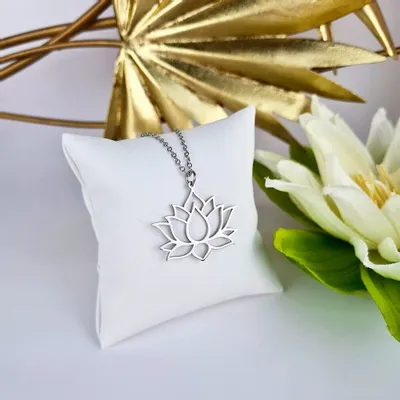Jewelry - Zen Lotus Flower Pendant - MANDALASHOP