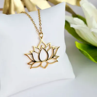 Bijoux - Pendentif Fleur de Lotus zen - MANDALASHOP