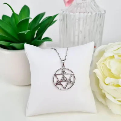 Bijoux - Pendentif Merkaba argent - MANDALASHOP