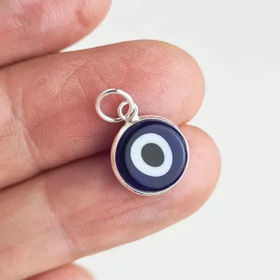 Jewelry - Silver Evil Eye pendant - MANDALASHOP