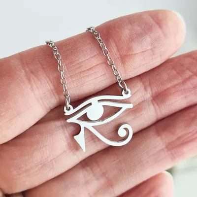 Jewelry - Eye of Horus Steel Pendant - MANDALASHOP