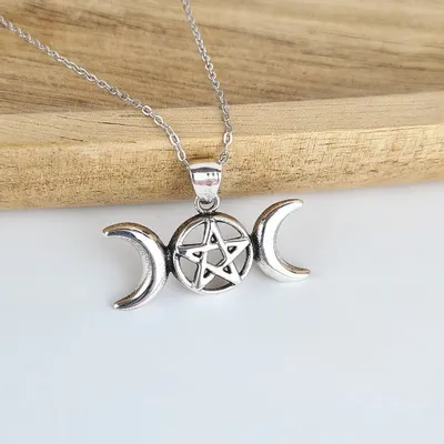 Bijoux - Pendentif Pentacle triple déesse - MANDALASHOP