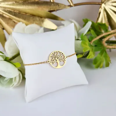 Jewelry - Gold Plated Tree of Life Bracelet - MANDALASHOP