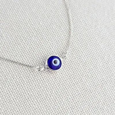 Jewelry - Silver Evil Eye bracelet - MANDALASHOP