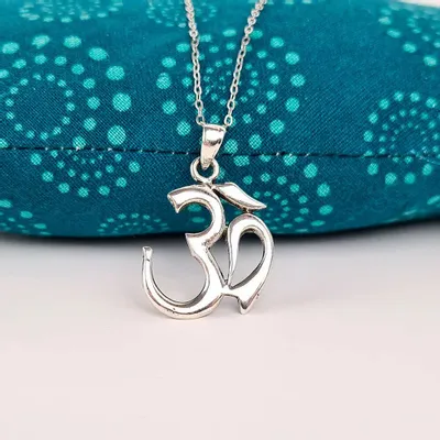 Jewelry - Silver Om pendant - MANDALASHOP