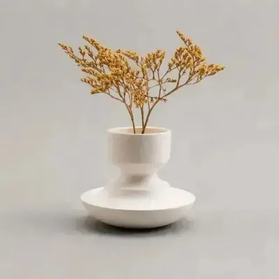 Vases - Mini Vase & Candle Holder in white porcelain - Mini 0.1 - CALLIGRAMME
