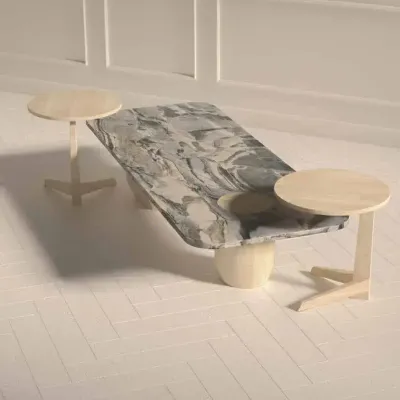 Coffee tables - Origami Callisto, coffee table composition - STONEFORM