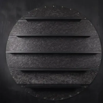 Bookshelves - Monti, stone disc bookcase - STONEFORM
