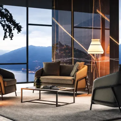 Small sofas - Shell, two seater sofa and shell armchair - BRIANFORM