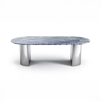 Tables de jardin - Tables à manger - 200X100X75 cm - Refleko - Granit Blue Bahia - STONE VALLEY