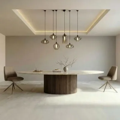 Tables de jardin - Table à manger - 180X100X75cm - Valleyra - Marbre Crema - STONE VALLEY