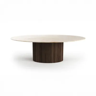 Dining Tables - Dining Tables -240X120X75 cm - Valleyra - Marbre Crema - STONE VALLEY