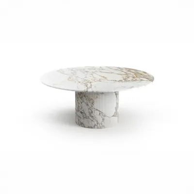 Tables pour hôtels - Table à manger - 150X150X75cm - Ocel - Marbre Calacatta Oro - STONE VALLEY