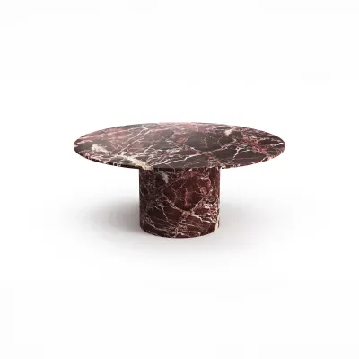 Tables for hotels - Dining Tables -180X180X75 cm - Ocel - Marbre Rosso Levano - STONE VALLEY