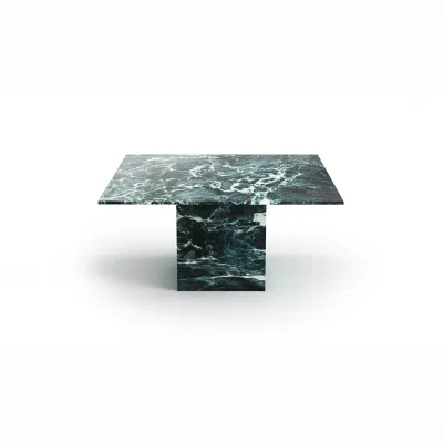 Tables Salle à Manger - Tables à manger - 100X100X75 cm - Carrera - Marbre Verde Alpi - STONE VALLEY