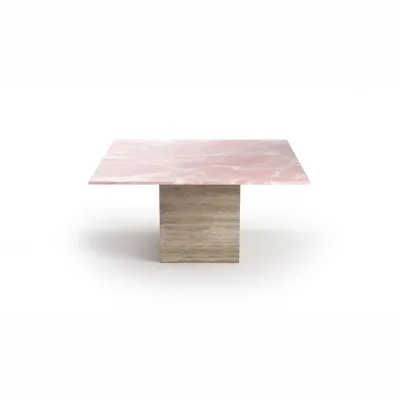 Dining Tables - Dining Tables -120X120X75 cm - Carrera - Onyx Rose - STONE VALLEY
