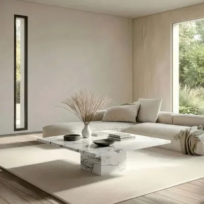 Coffee tables - Coffee tables -70X70X40 cm - Carrera - Marbre Statuario Michelangelo Carrara - STONE VALLEY