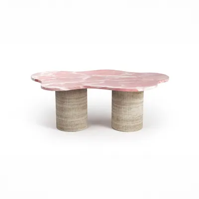 Tables de jardin - Tables basses - 110X70X40 cm - Nunoca - Onyx Rose - STONE VALLEY